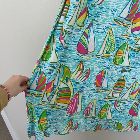 Lilly Pulitzer Treena Maxi Dress in You Gotta Regatta Multi Size XL - Picture 5 of 6